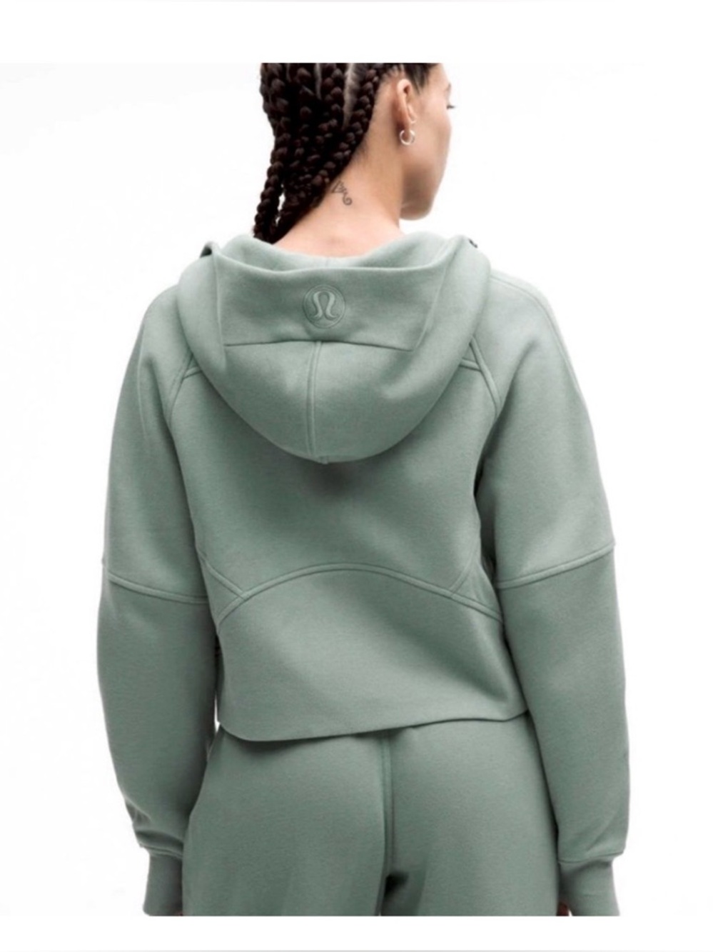 NWT Lululemon full zip oversized scuba hoodie crater blue M/L - Picture 3 of 8